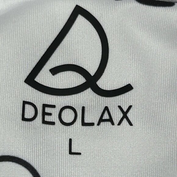 Deolax Polo Shirt Mens Large All Over Print Golf Performance Stretch Golfer - Picture 4 of 13